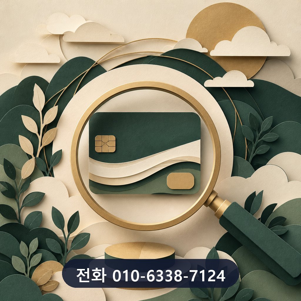 신용카드 현금 결제 한도 확인 이미지